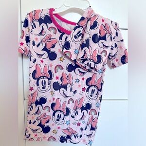 Little sleepies Minnie forever shorts set 4T